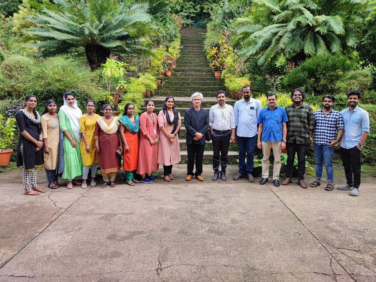 Kholis Abdurachim Audah, Ph.D at Jawaharlal Nehru Botanical Garden, Kerala 2022